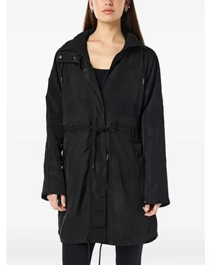 P.E Nation Down Drawstring Hooded Jacket - Black