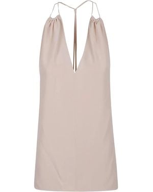 Victoria Beckham Silk Top - Natural