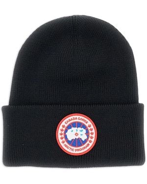 Canada Goose Gorro con detalle de parche - Negro