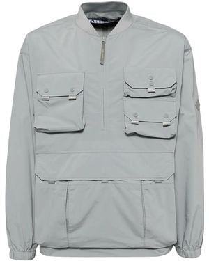 Spoonyard Multi Pocket Long-Sleeves Windbreaker - Grey