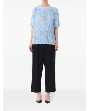 Jason Wu Pleated T-Shirt - Blue