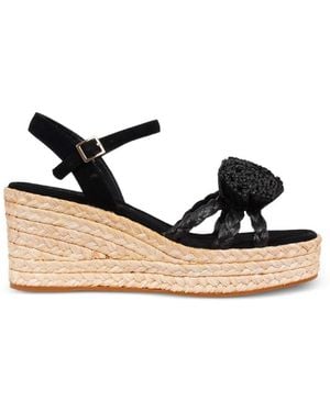 Palomitas By Paloma Barcelo' Galena Beaded Platform Sandals - Black