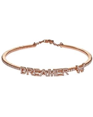 Jewels Aficionado 18Kt Rose Dreamer Diamond Bracelet - Pink