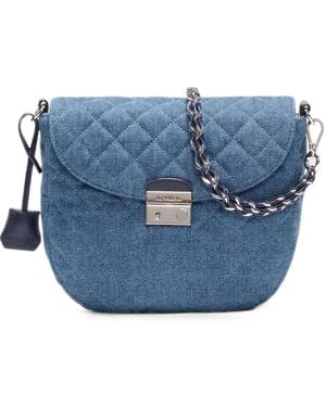 MZ Wallace Crosby Lock Saddle Bag - Blue