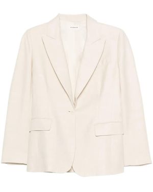 P.A.R.O.S.H. Single-Breasted Blazer - Natural