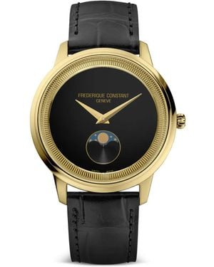 Frederique Constant Classics Moneta Moonphase Quartz -Movement 37Mm Watch - Grey