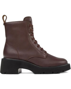 Camper 54Mm Milah Lace-Up Platform Boots - Brown