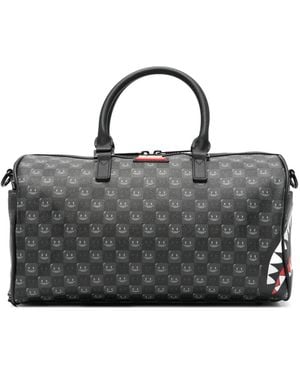 Sprayground Borsone Shark A Quadri - Nero