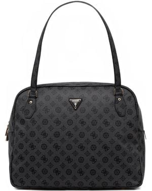 Guess Valise Wilder 4G À Fermeture Zippée - Noir