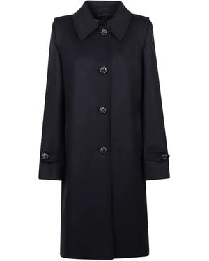 Prada Abrigo de lana con botones - Azul