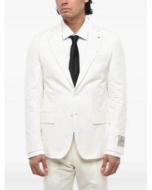 Corneliani Cc Collection Single-Breasted Two-Button Suit - White