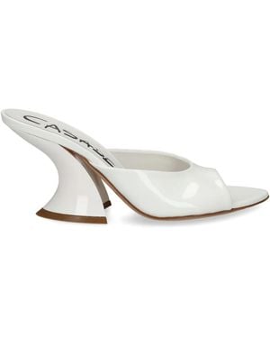 Casadei Blade 100mm ミュール - ホワイト