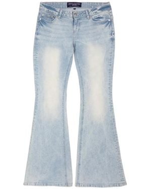 Juicy Couture Diamanté-Embellished Flared Jeans - Blue