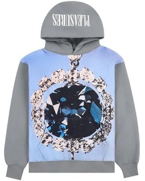 Pleasures Graphic Pullover Hoodie - Grey