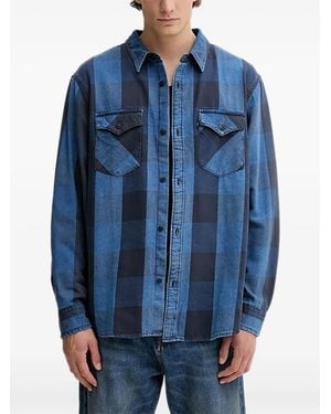 Levi's Check Pocket Shirt - Blue