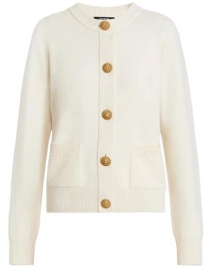 Balmain Cardigan En Cachemire - Blanc