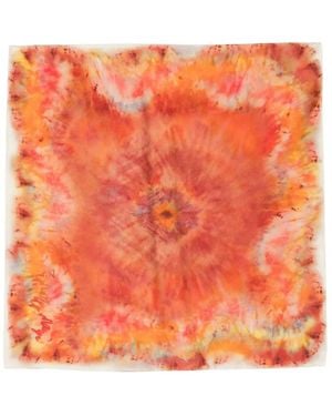 Zimmermann Sciarpa Con Fantasia Tie Dye - Arancione