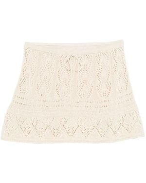 Aniye By Minifalda Con Cordones - Neutro