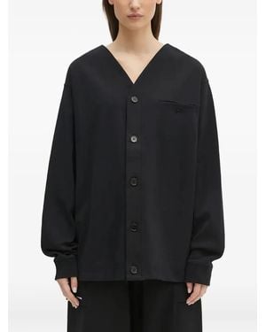 PANGAIA Dna V-Neck Shirt Jacket - Black