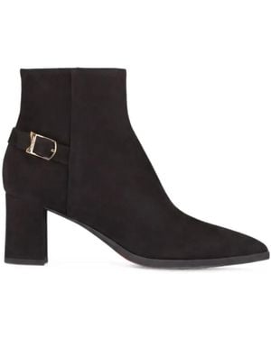 Santoni Elly Stiefeletten Mit Schnalle - Schwarz