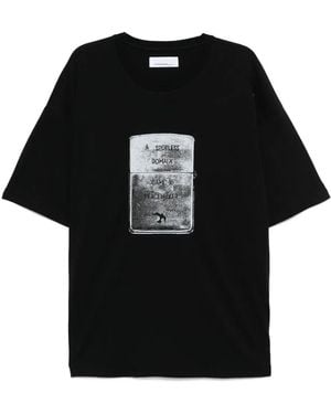 Peacemaker Oamc T-Shirt mit Feuerzeug - Schwarz