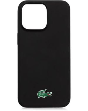 Lacoste Logo-Patch Iphone 15 Case - Black