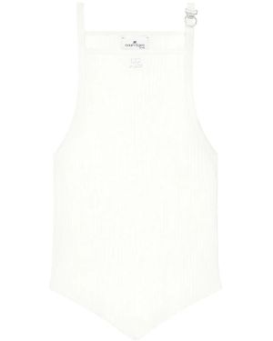 Courreges Pointy Tank Top - White