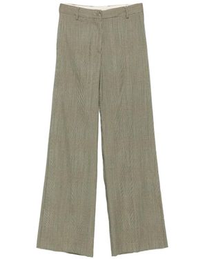 Momoní Aron Prince Of Wales Check Pants - Green