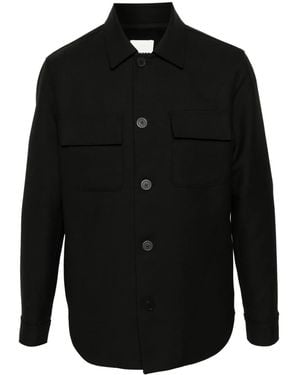 Sandro Twill Overshirt - Black