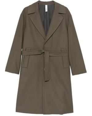 Hevò Ostuni Belted Coat - Grey