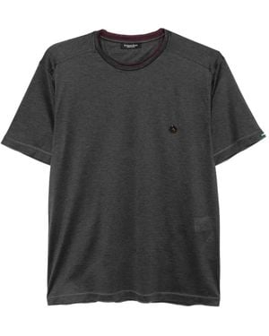 Stefano Ricci Logo-Plaque T-Shirt - Black