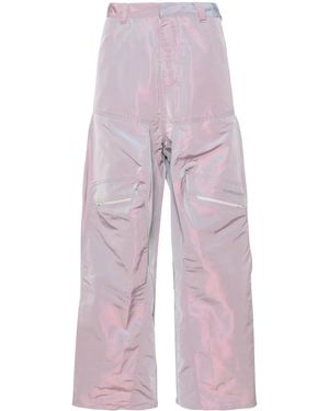 Y. Project Pop-Up Straight-Leg Trousers - Purple