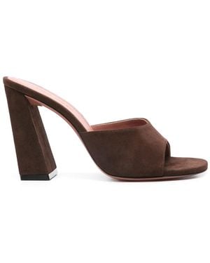 AMINA MUADDI Mules Brigitte 95Mm - Marrone