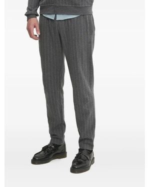 Hackett Pinstriped Trousers - Black