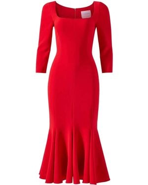 Carolina Herrera Trumpet ドレス - レッド