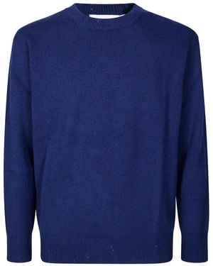 Amaranto Crew-Neck Jumper - Blue