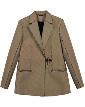Givenchy Blazer Met U-Slot - Naturel