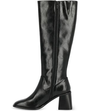 Mexx 70Mm Maya Block-Heel Knee-High Boots - Black