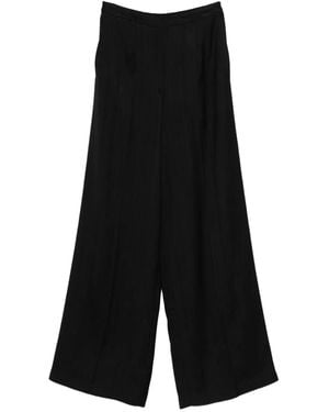 Forte Forte Broek Met Krijtstreep - Zwart