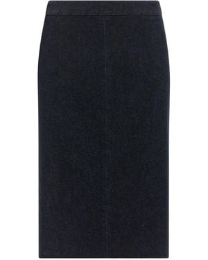 Tom Ford Denim Midi Skirt - Blue