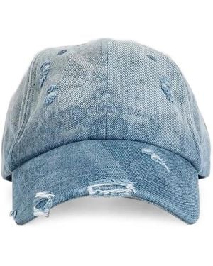 Feng Chen Wang Gorra Con Efecto Envejecido Y Lavado - Azul
