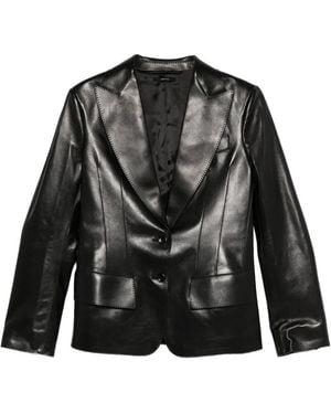 Tom Ford Jacke Aus Leder - Schwarz