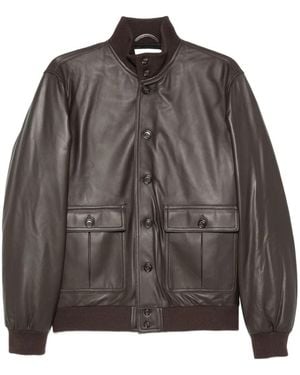 Valstar Button-fastening flap-pocket leather jacket - Grau