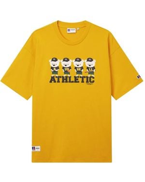 Chocoolate Graphic Print T-Shirt - Yellow