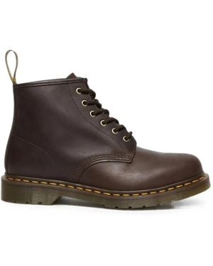 Dr. Martens 101 Leather Ankle Boots - Brown