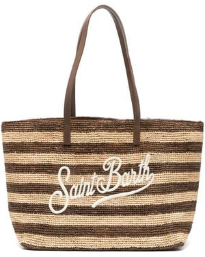 Mc2 Saint Barth Raffia City Tote Bag - Natural