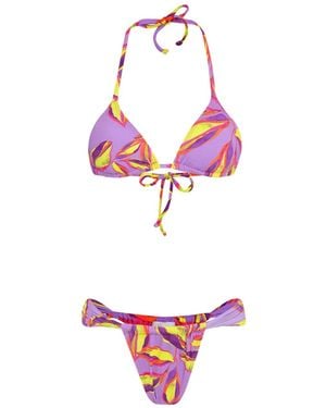 Brigitte Bardot Set Bikini Con Stampa - Rosso