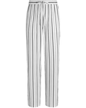 Dolce & Gabbana Pantalones A Rayas - Blanco