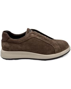 Fratelli Rossetti Suede Slip-On Trainers - Brown