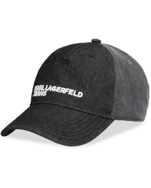 KARL LAGERFELD Two-Tone Baseball Cap - Black